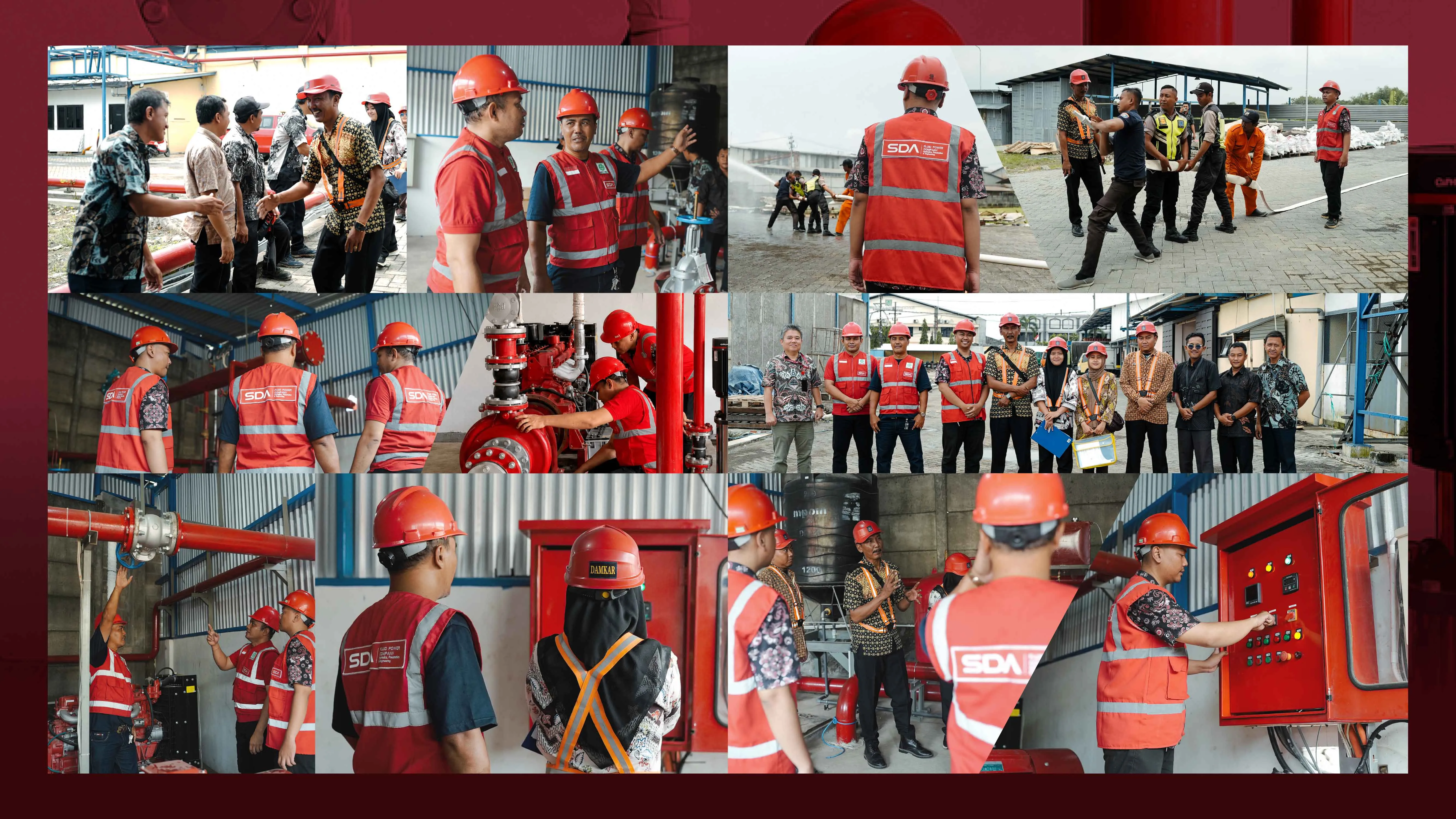 Fire Fighting & Protection Project oleh SDA di PT Indraco Berjalan Sukses Bersama Damkar